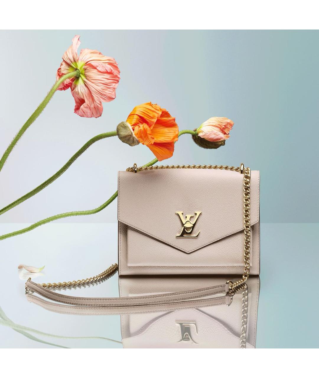LOUIS VUITTON Бежевая сумка с короткими ручками, фото 2