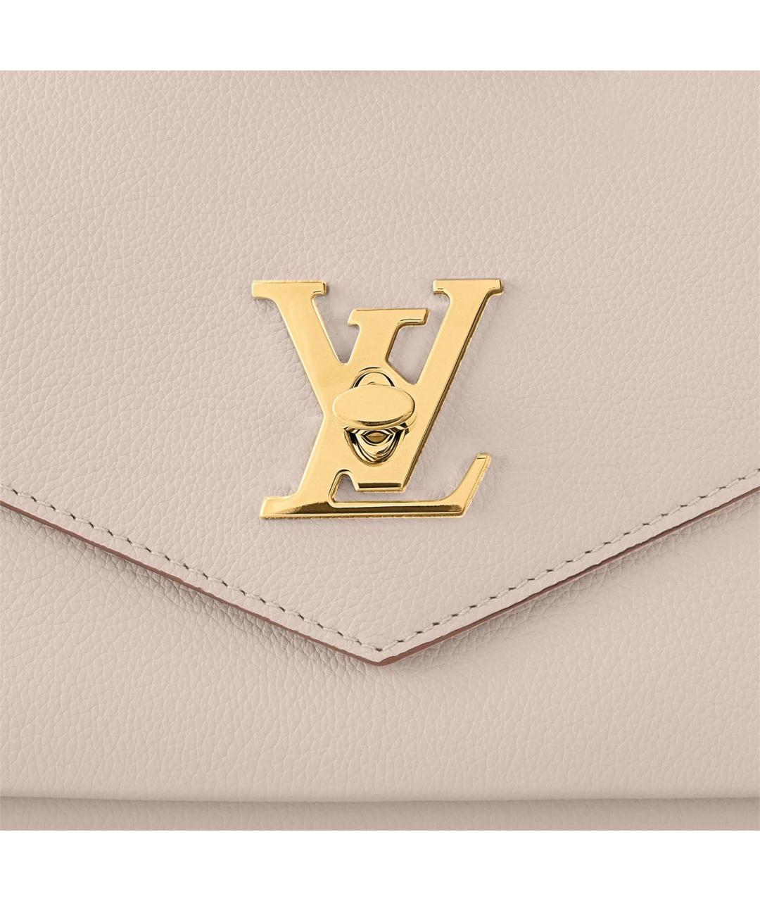 LOUIS VUITTON Бежевая сумка с короткими ручками, фото 5