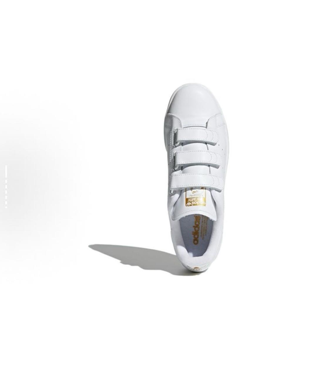 ADIDAS Белые кожаные низкие кроссовки / кеды, фото 5
