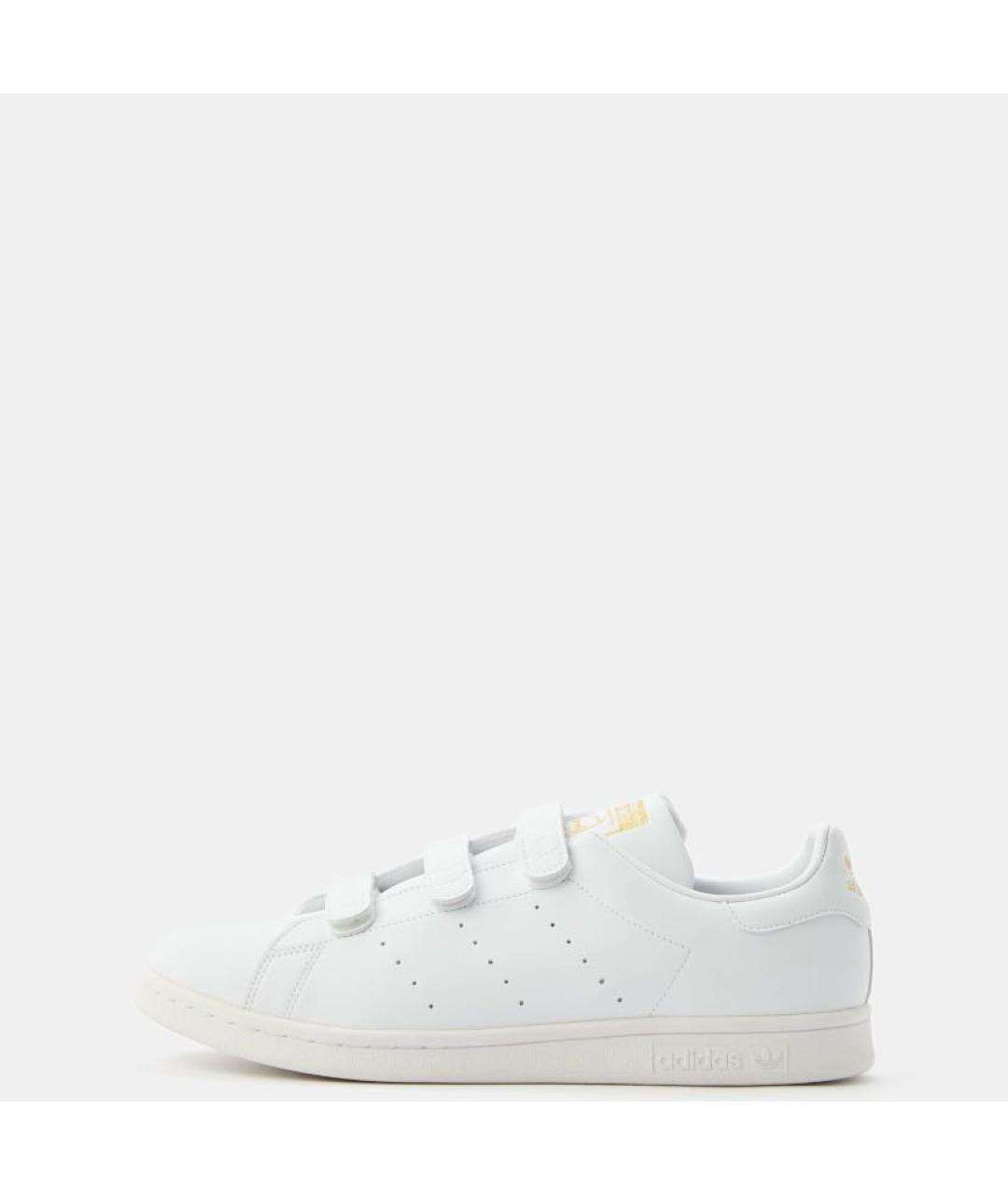 ADIDAS Белые кожаные низкие кроссовки / кеды, фото 2