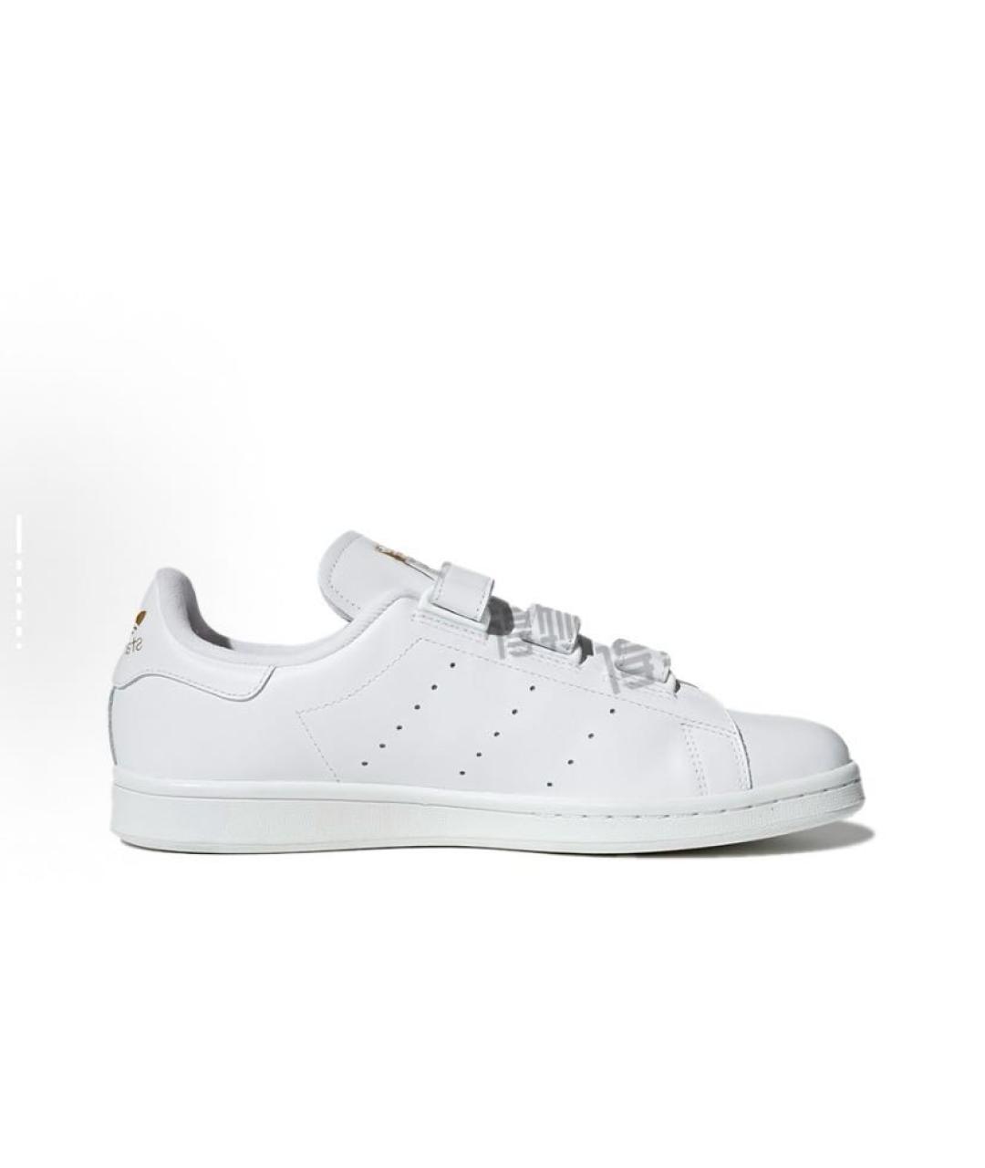 ADIDAS Белые кожаные низкие кроссовки / кеды, фото 3
