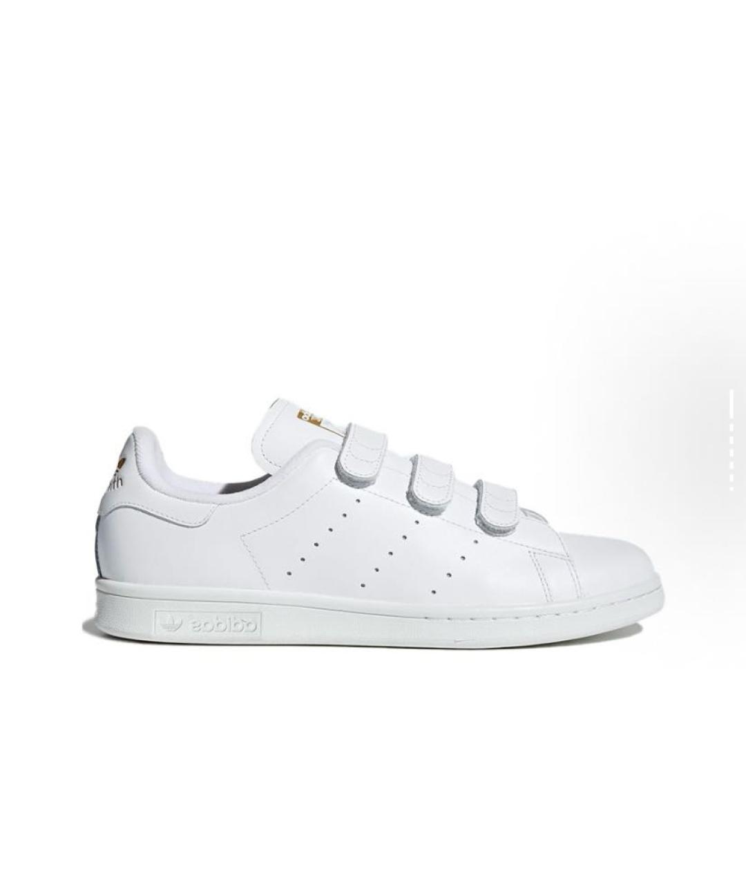 ADIDAS Белые кожаные низкие кроссовки / кеды, фото 7