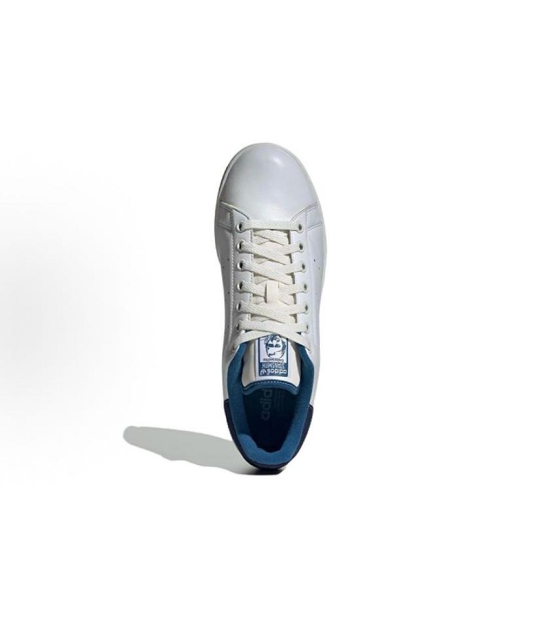 ADIDAS Белые кожаные низкие кроссовки / кеды, фото 5
