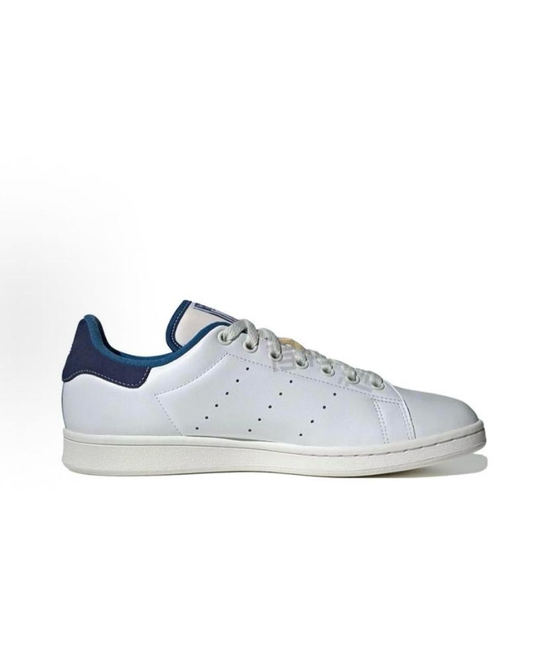 ADIDAS Белые кожаные низкие кроссовки / кеды, фото 3