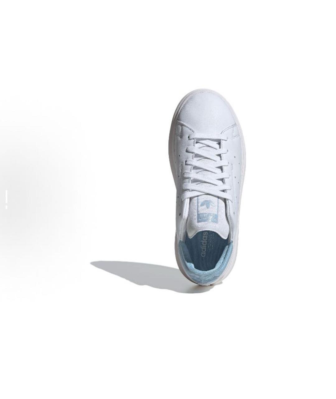 ADIDAS Белые кожаные низкие кроссовки / кеды, фото 4