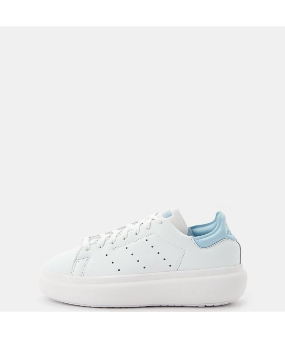 ADIDAS Белые кожаные низкие кроссовки / кеды, фото 2