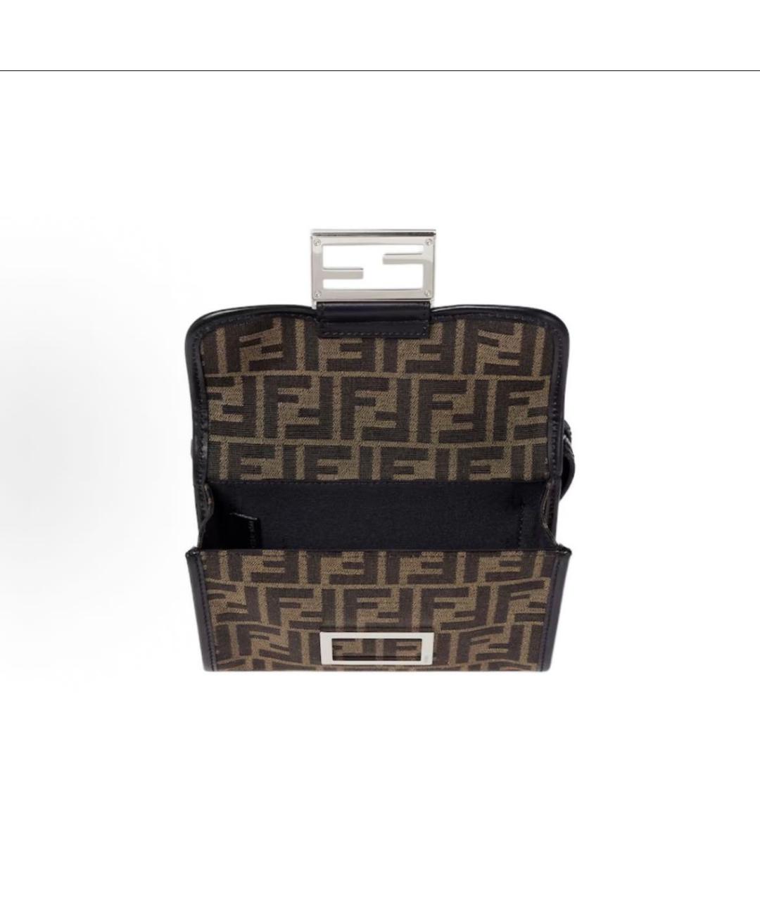 FENDI Коричневая сумка на плечо, фото 4