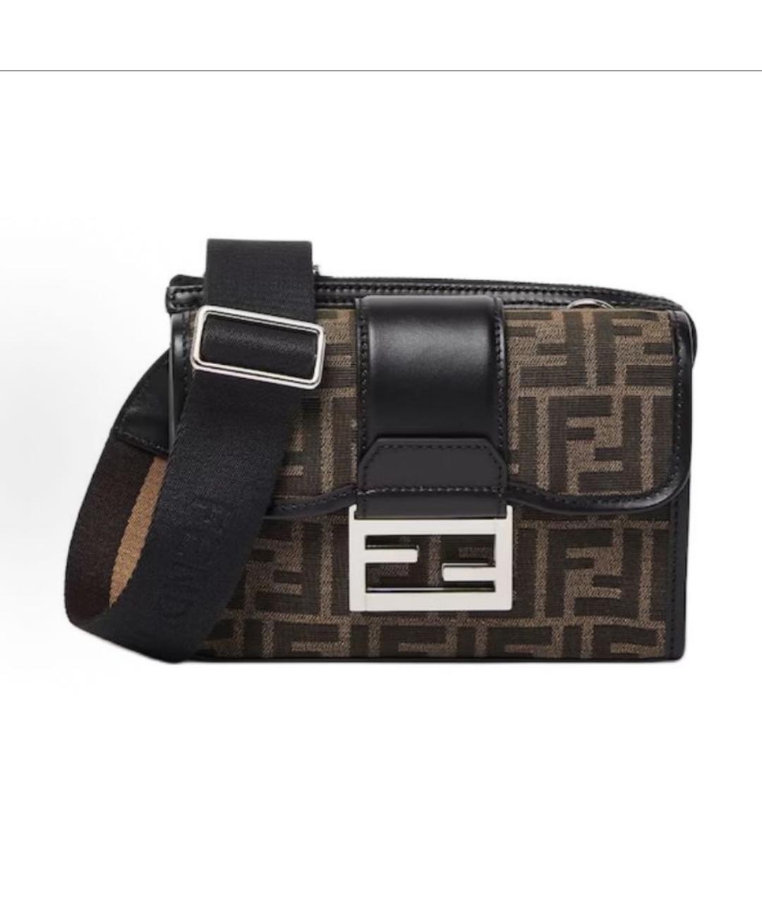 FENDI Коричневая сумка на плечо, фото 5