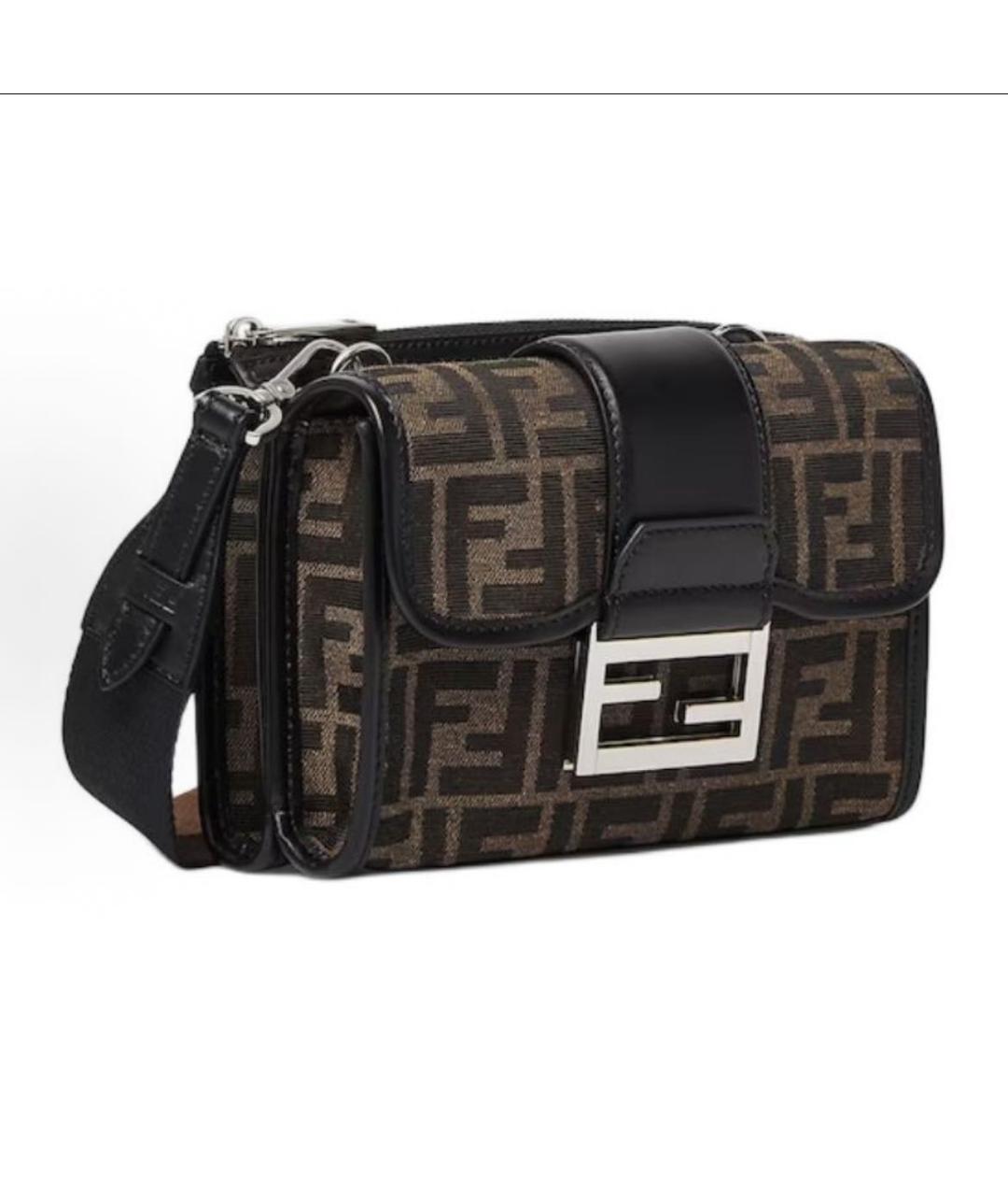FENDI Коричневая сумка на плечо, фото 2