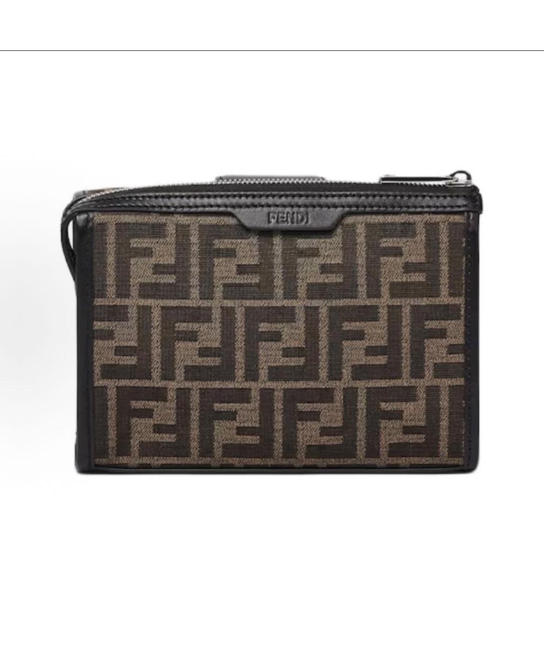 FENDI Коричневая сумка на плечо, фото 3