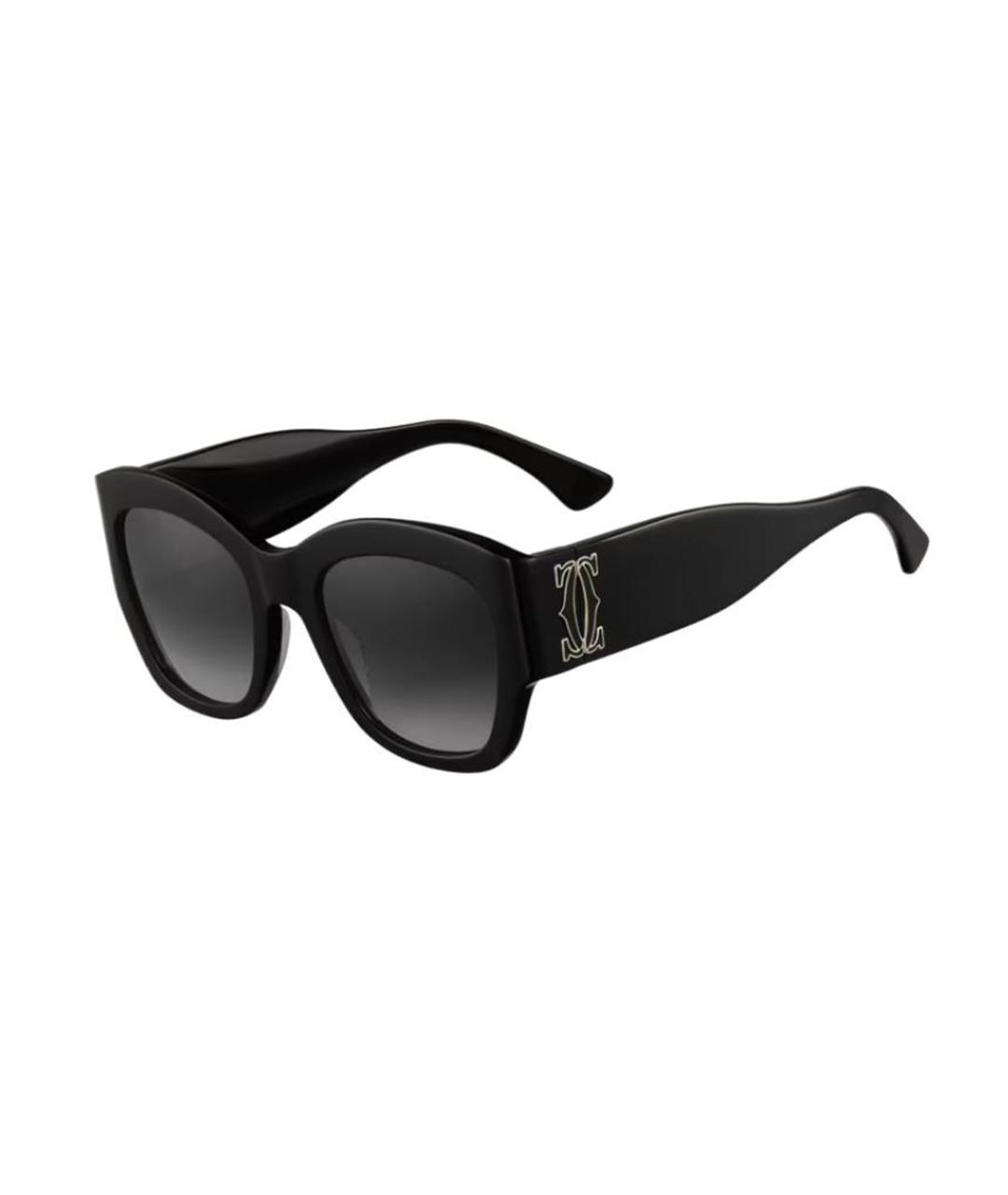 CARTIER Черные пластиковые солнцезащитные очки, фото 1