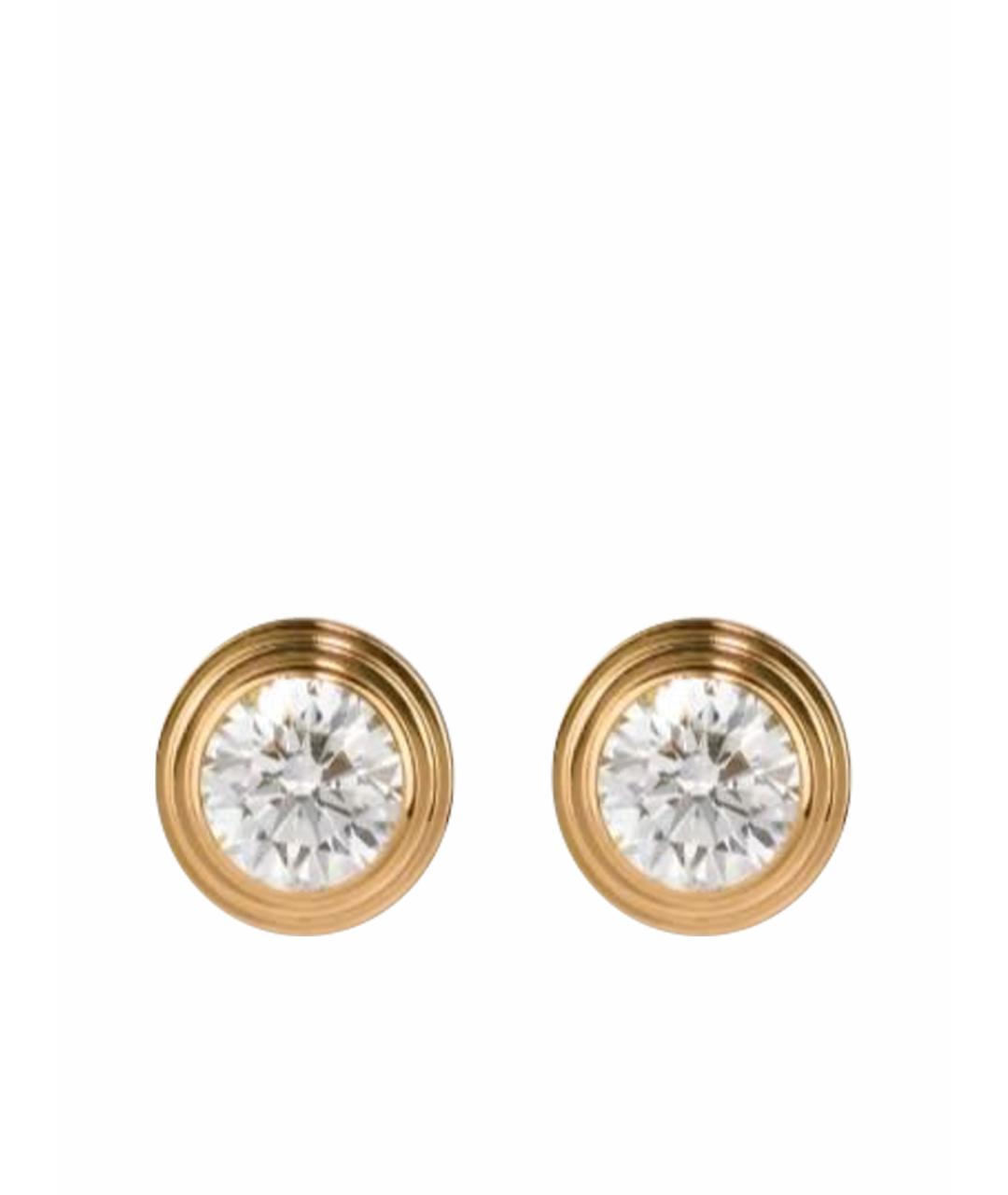 CARTIER Золотые серьги из желтого золота, фото 1