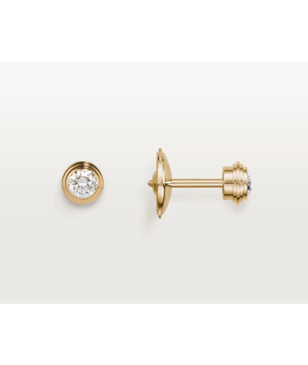 CARTIER Золотые серьги из желтого золота, фото 2