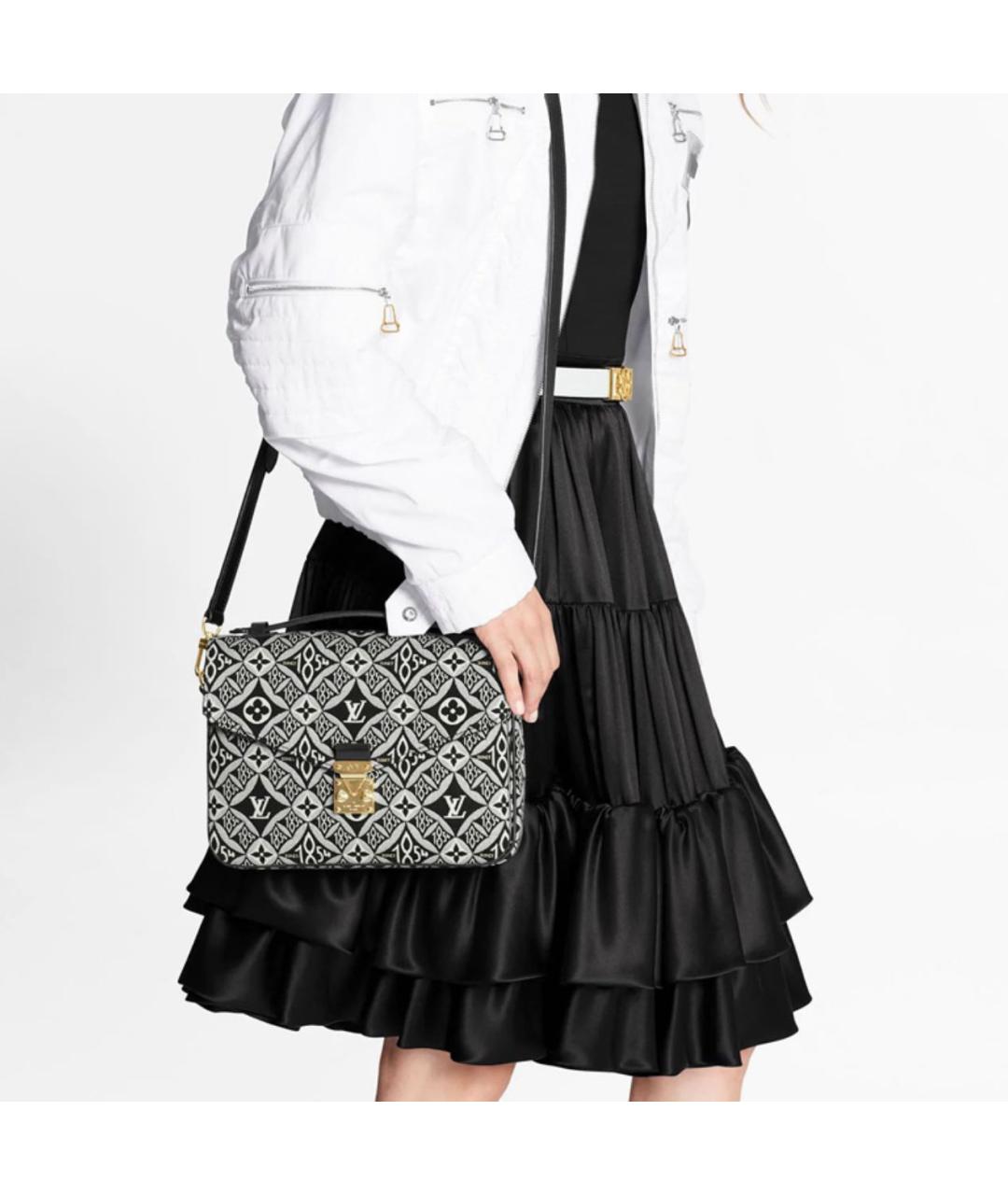 LOUIS VUITTON Черная сумка через плечо, фото 5