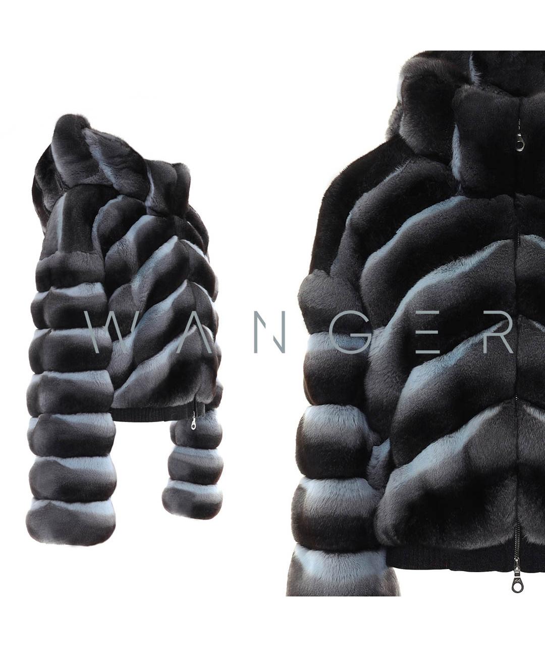 WANGER Серая меховая шуба, фото 4