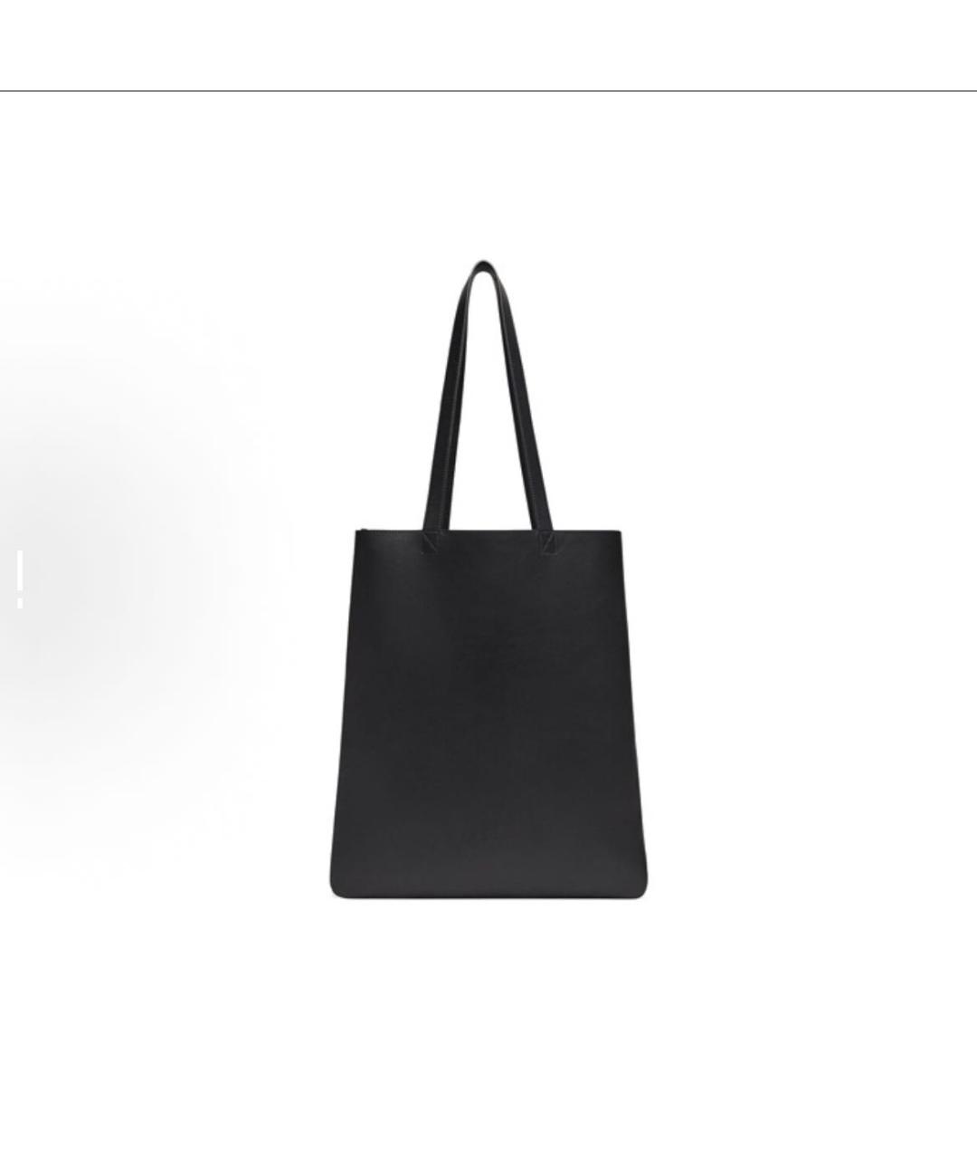 FENDI Черная кожаная сумка тоут, фото 3