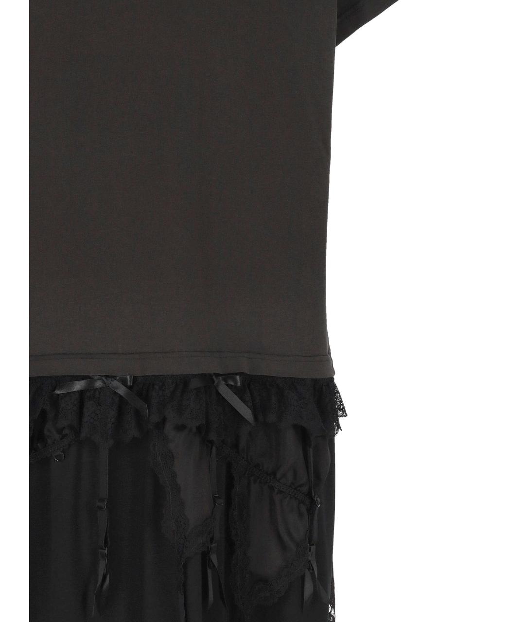BALENCIAGA Черная хлопковая футболка, фото 2