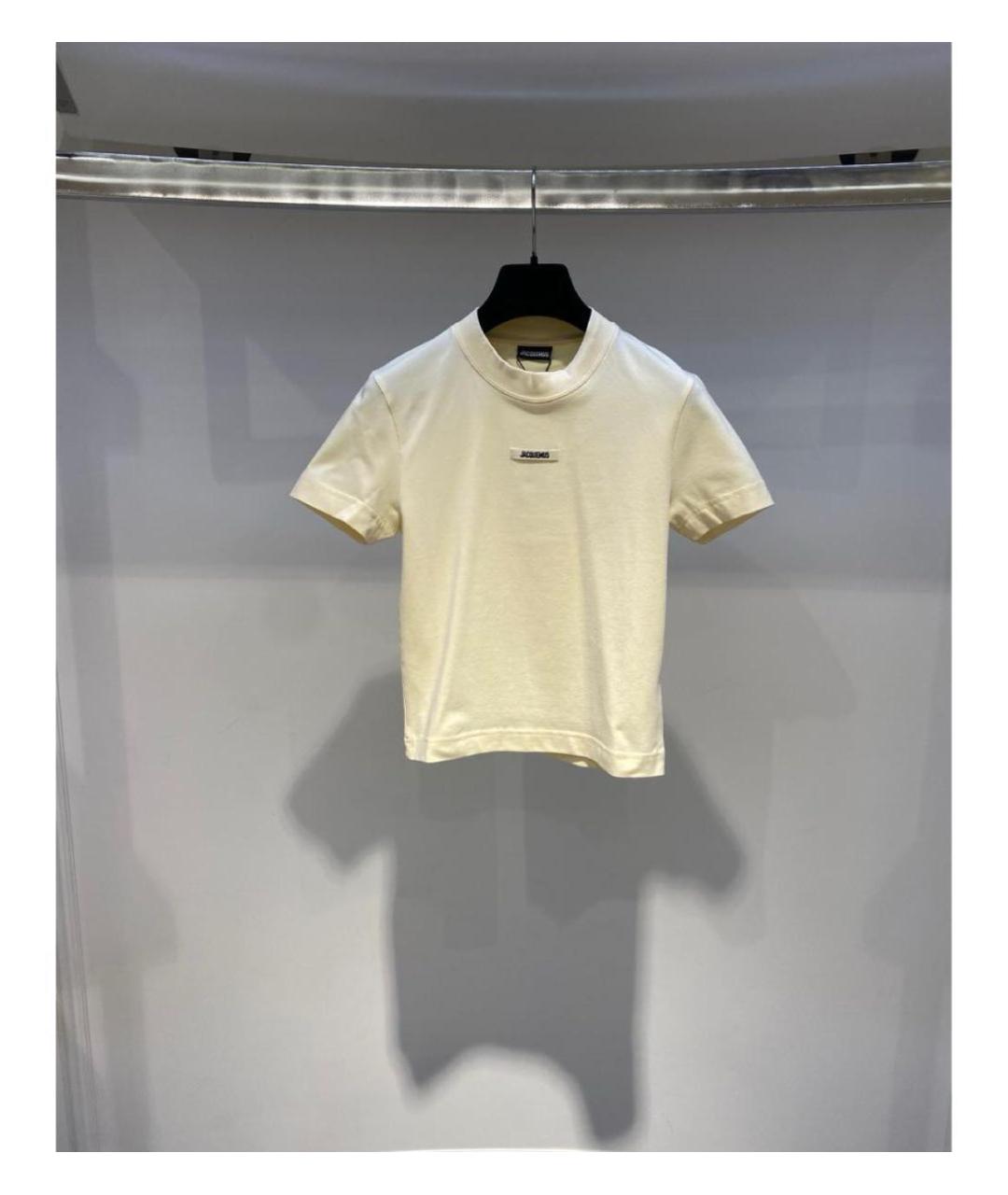 JACQUEMUS Бежевая футболка, фото 2