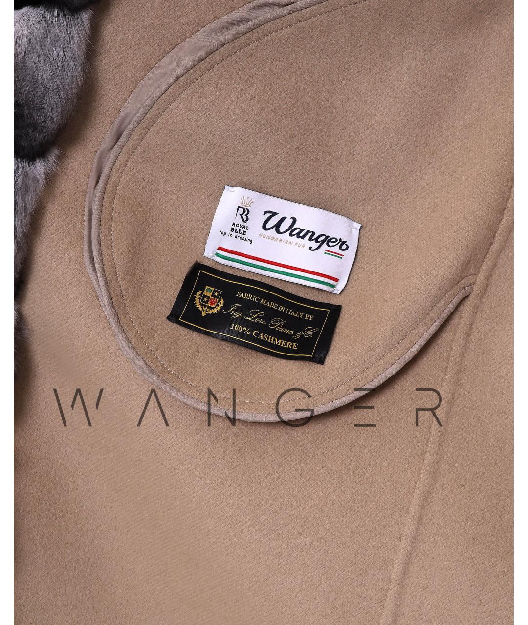 WANGER Серая меховая шуба, фото 2