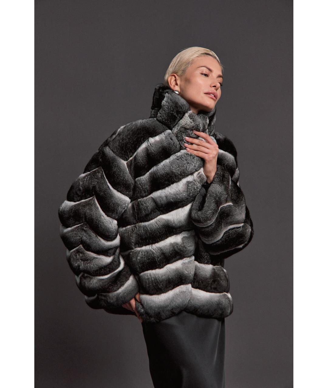 WANGER Серая меховая шуба, фото 7