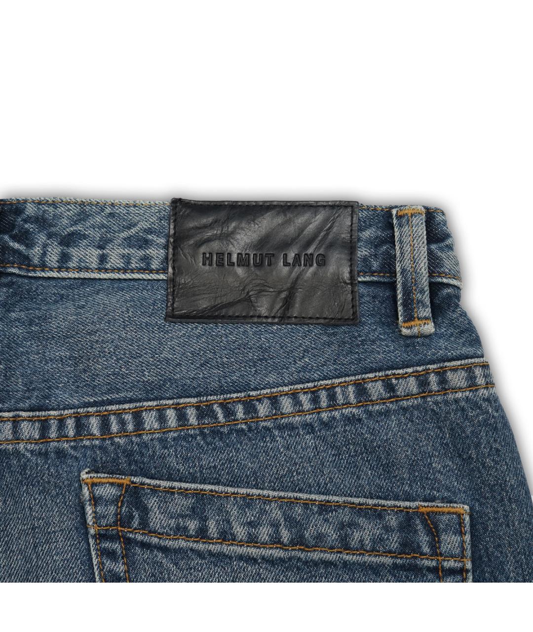 HELMUT LANG Синие хлопковые джинсы скинни, фото 5