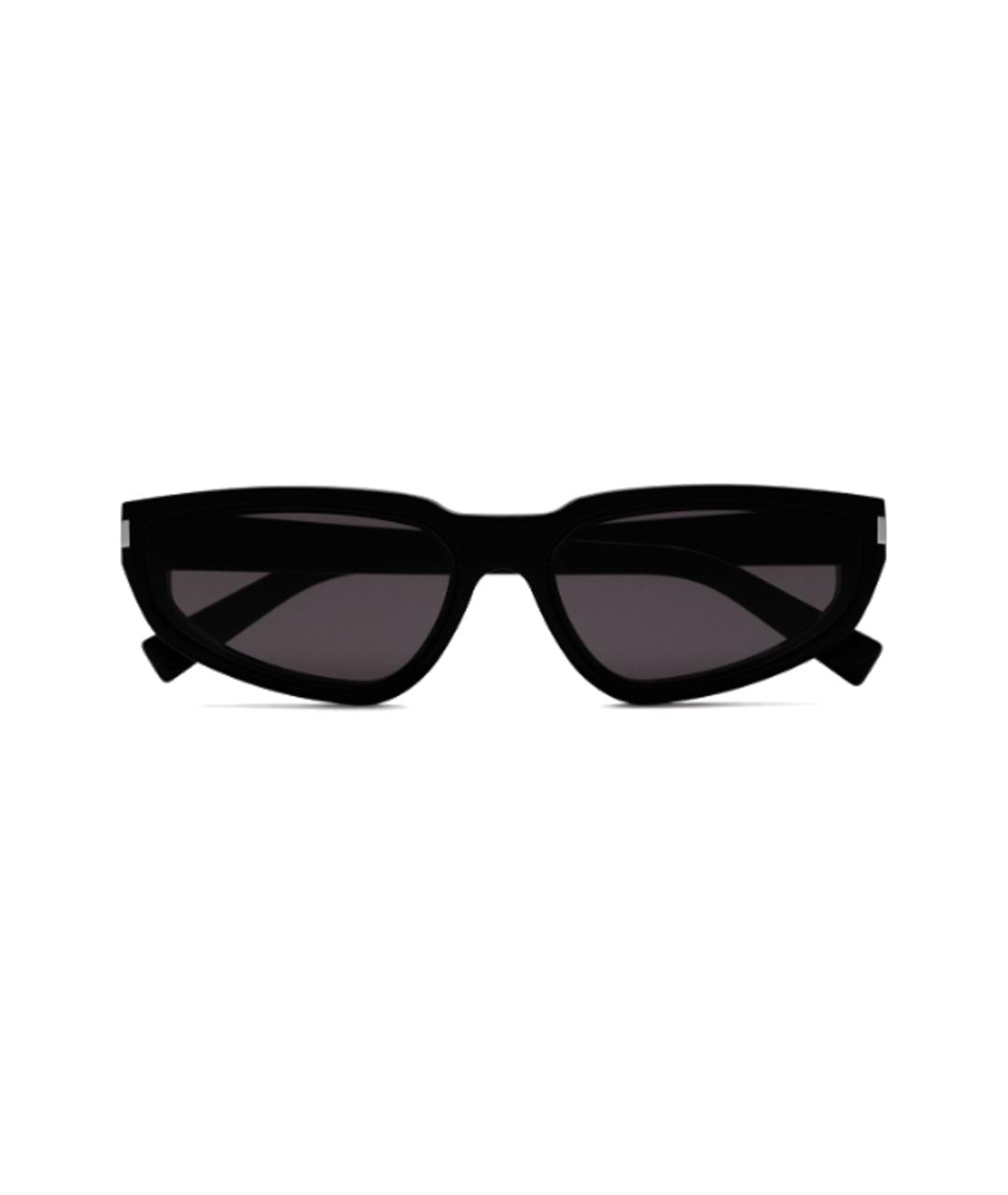 SAINT LAURENT Черные пластиковые солнцезащитные очки, фото 2
