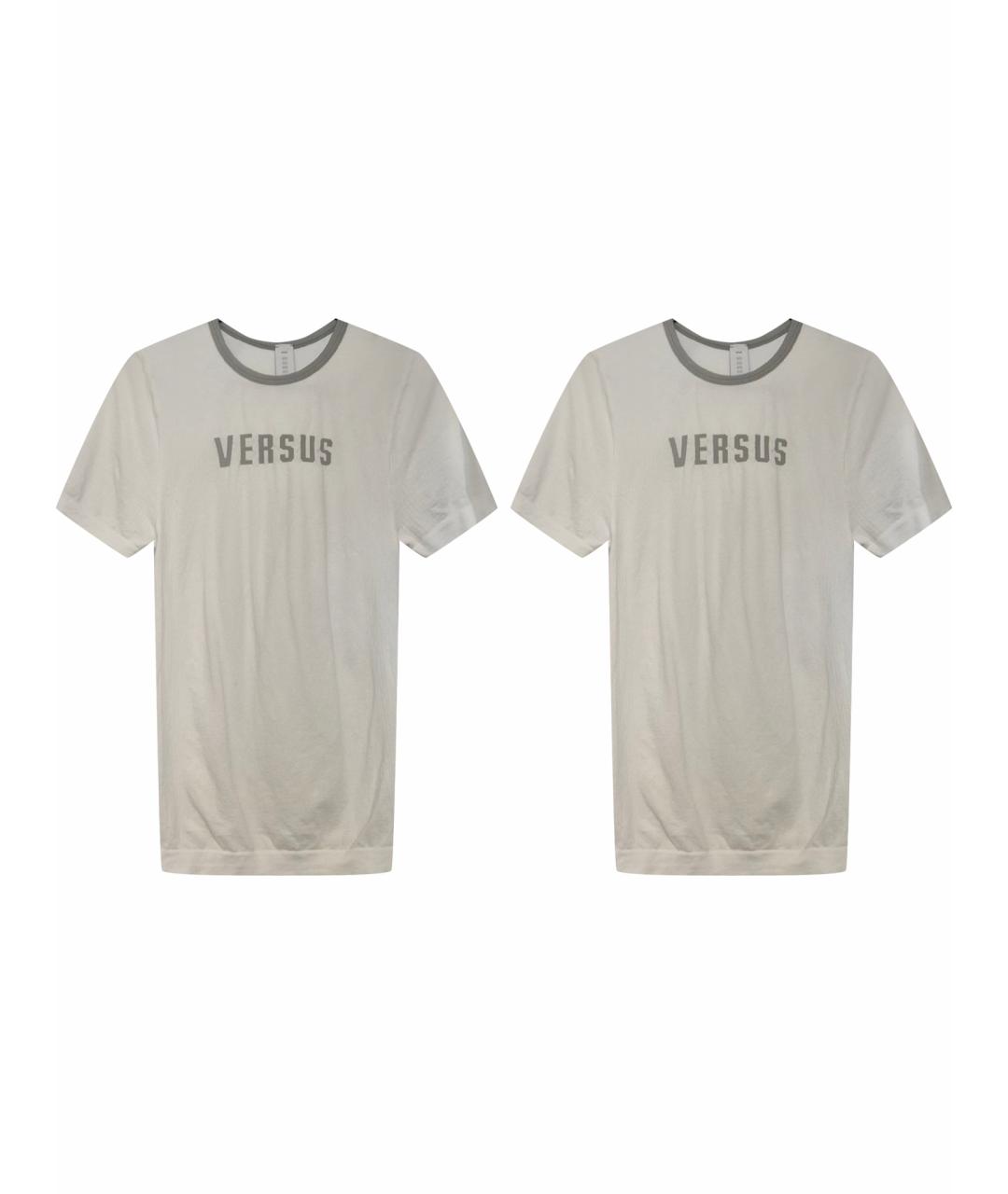 VERSUS VERSACE Белая хлопковая футболка, фото 1