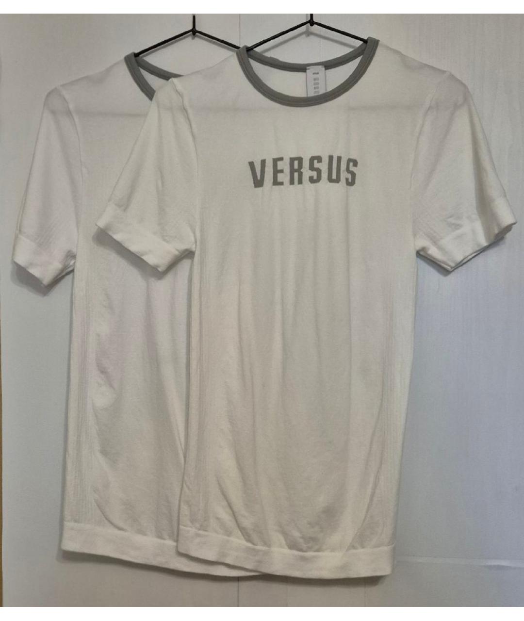 VERSUS VERSACE Белая хлопковая футболка, фото 4