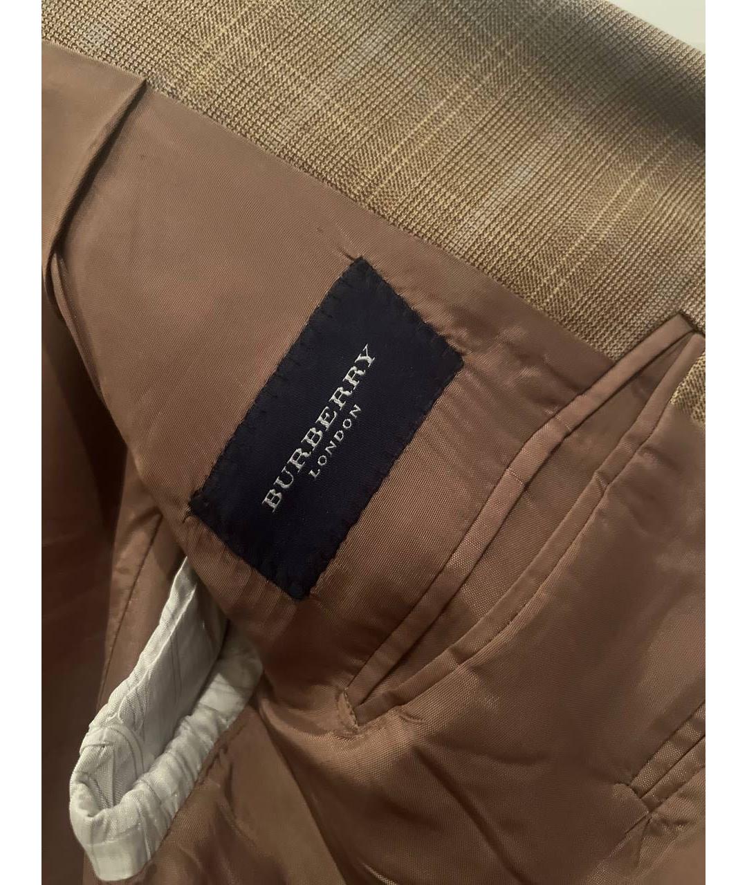 BURBERRY Горчичный шерстяной пиджак, фото 2