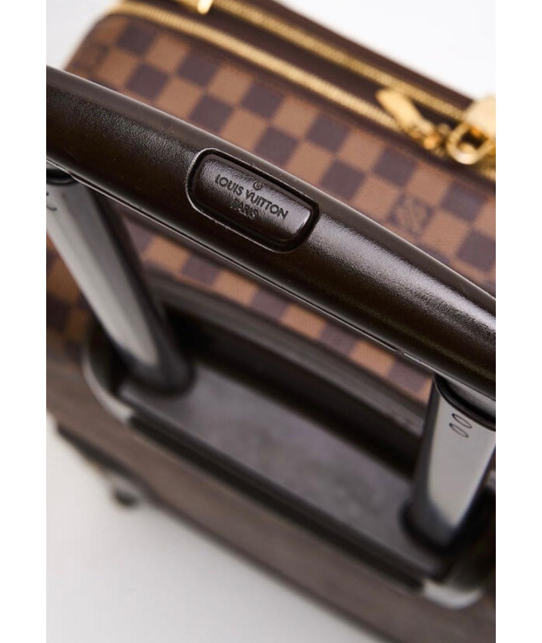 LOUIS VUITTON Коричневый чемодан, фото 3