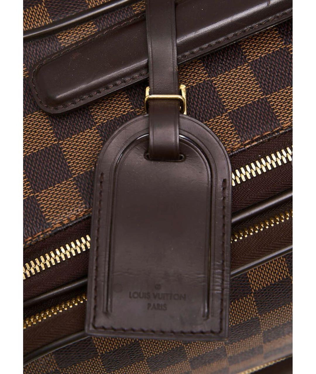 LOUIS VUITTON Коричневый чемодан, фото 7