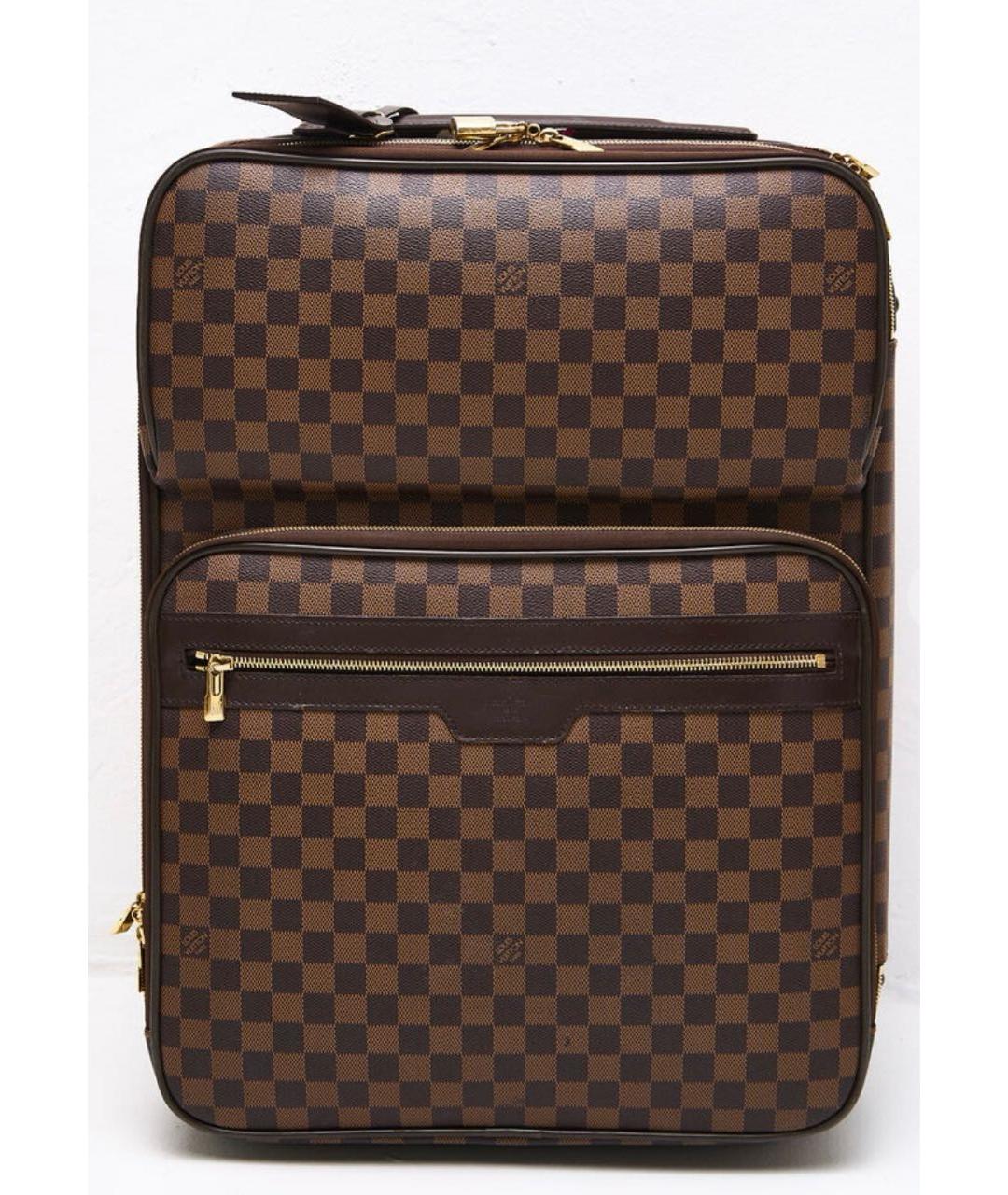 LOUIS VUITTON Коричневый чемодан, фото 2