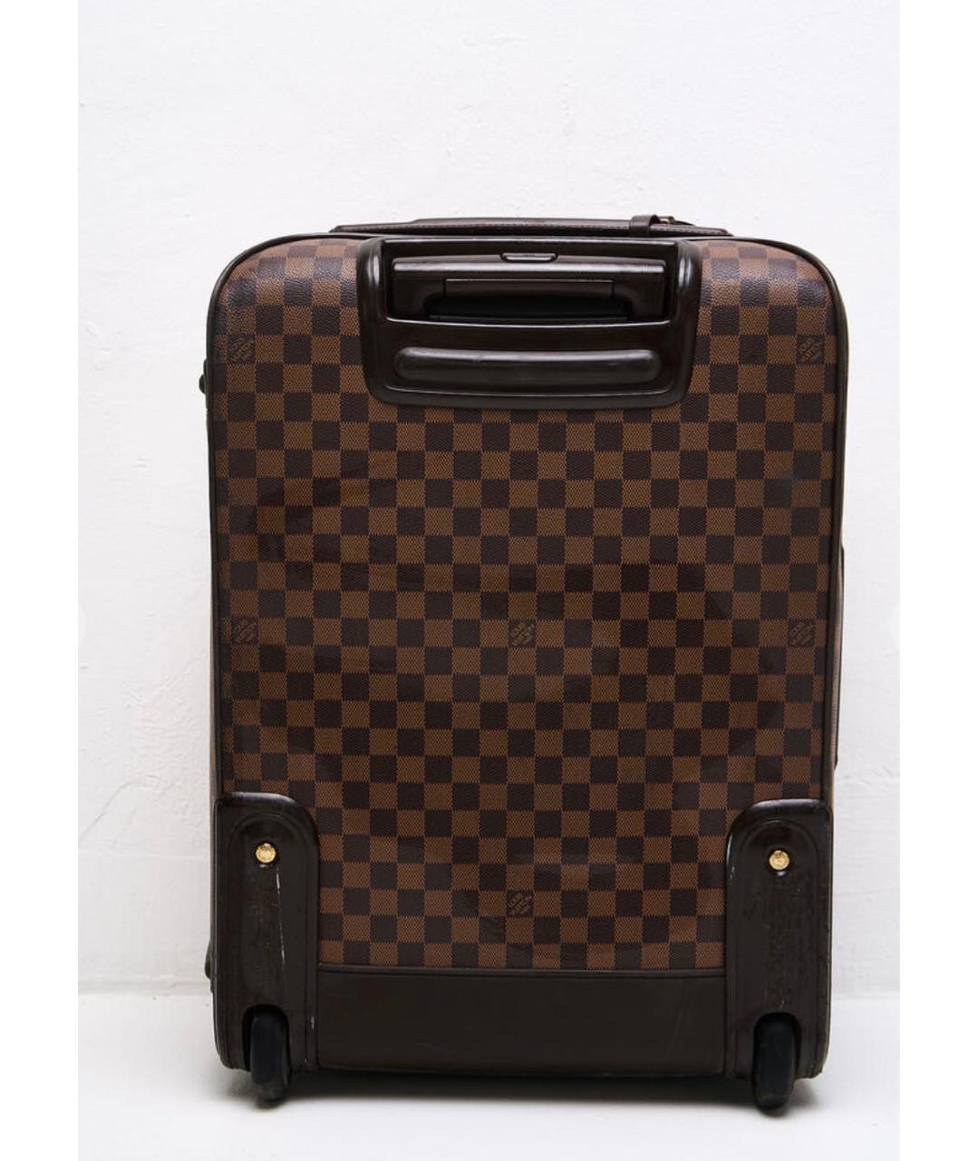 LOUIS VUITTON Коричневый чемодан, фото 5