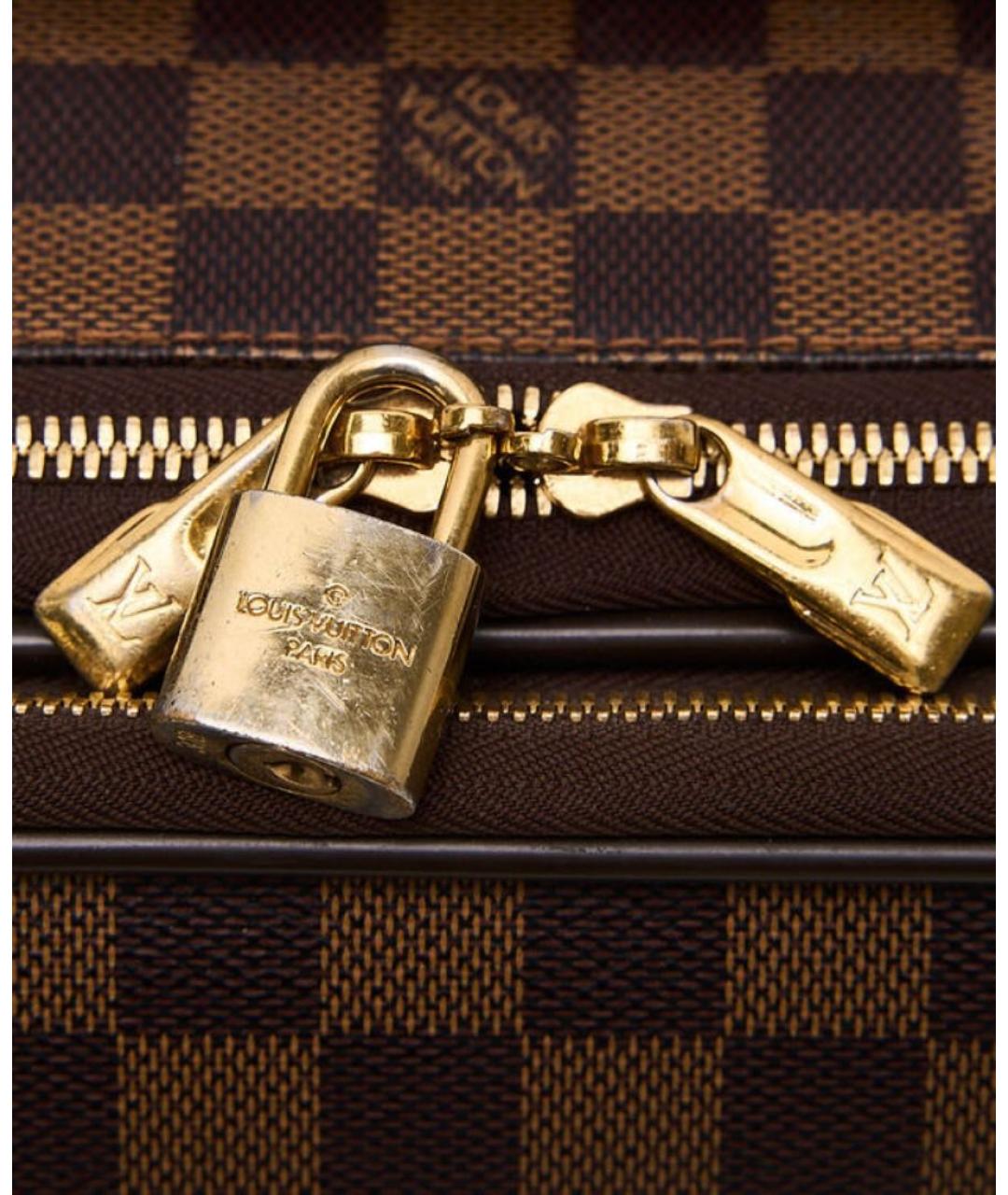 LOUIS VUITTON Коричневый чемодан, фото 8