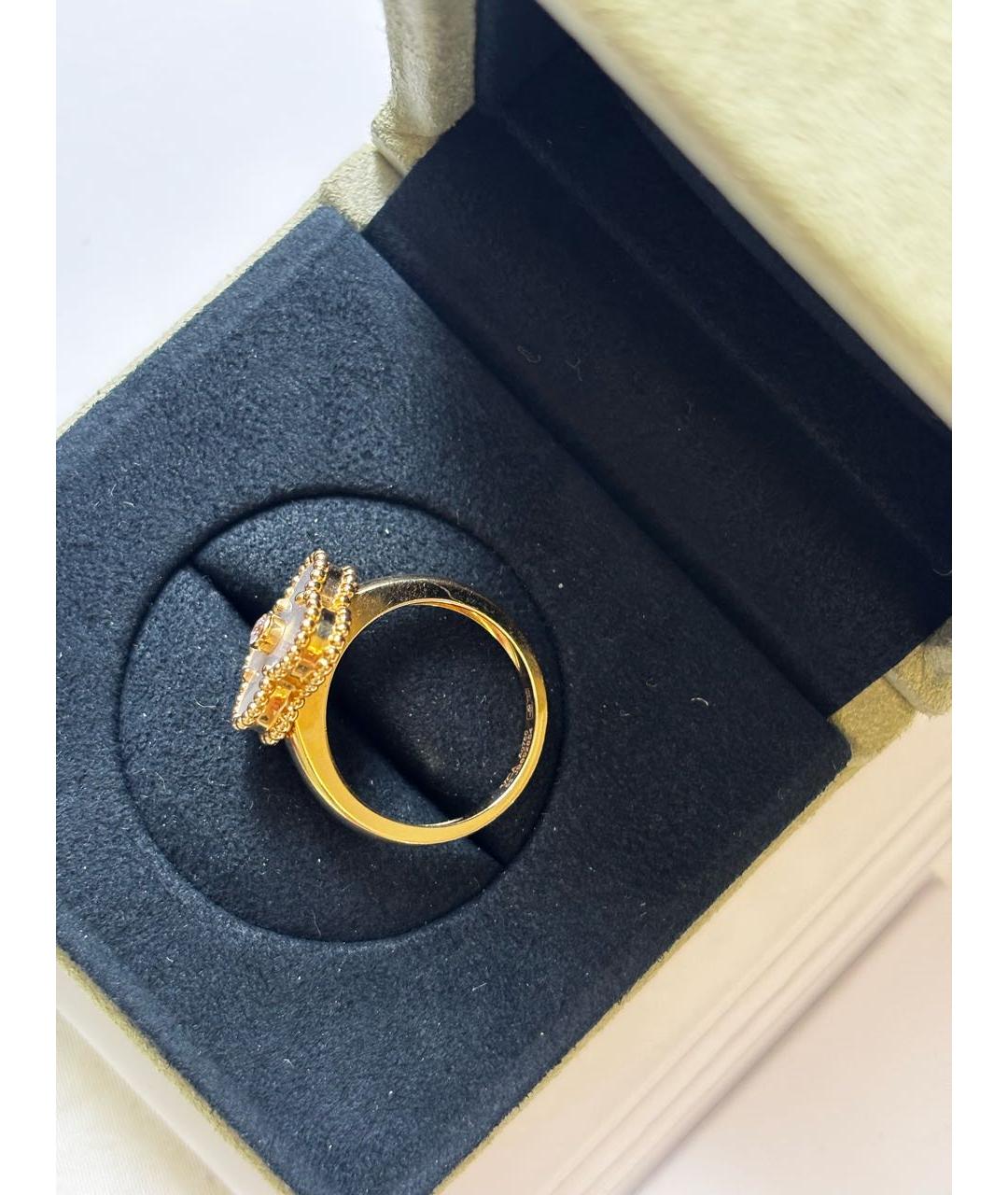 VAN CLEEF & ARPELS Белое кольцо из желтого золота, фото 5