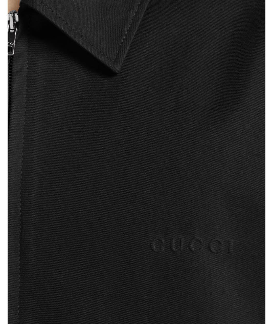 GUCCI Черная хлопковая куртка, фото 4