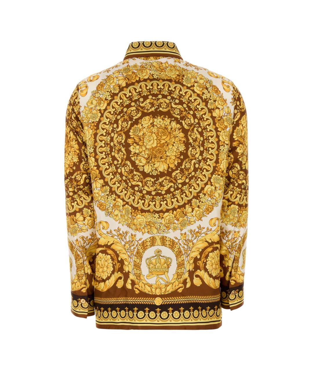 VERSACE Золотая шелковая рубашка, фото 2
