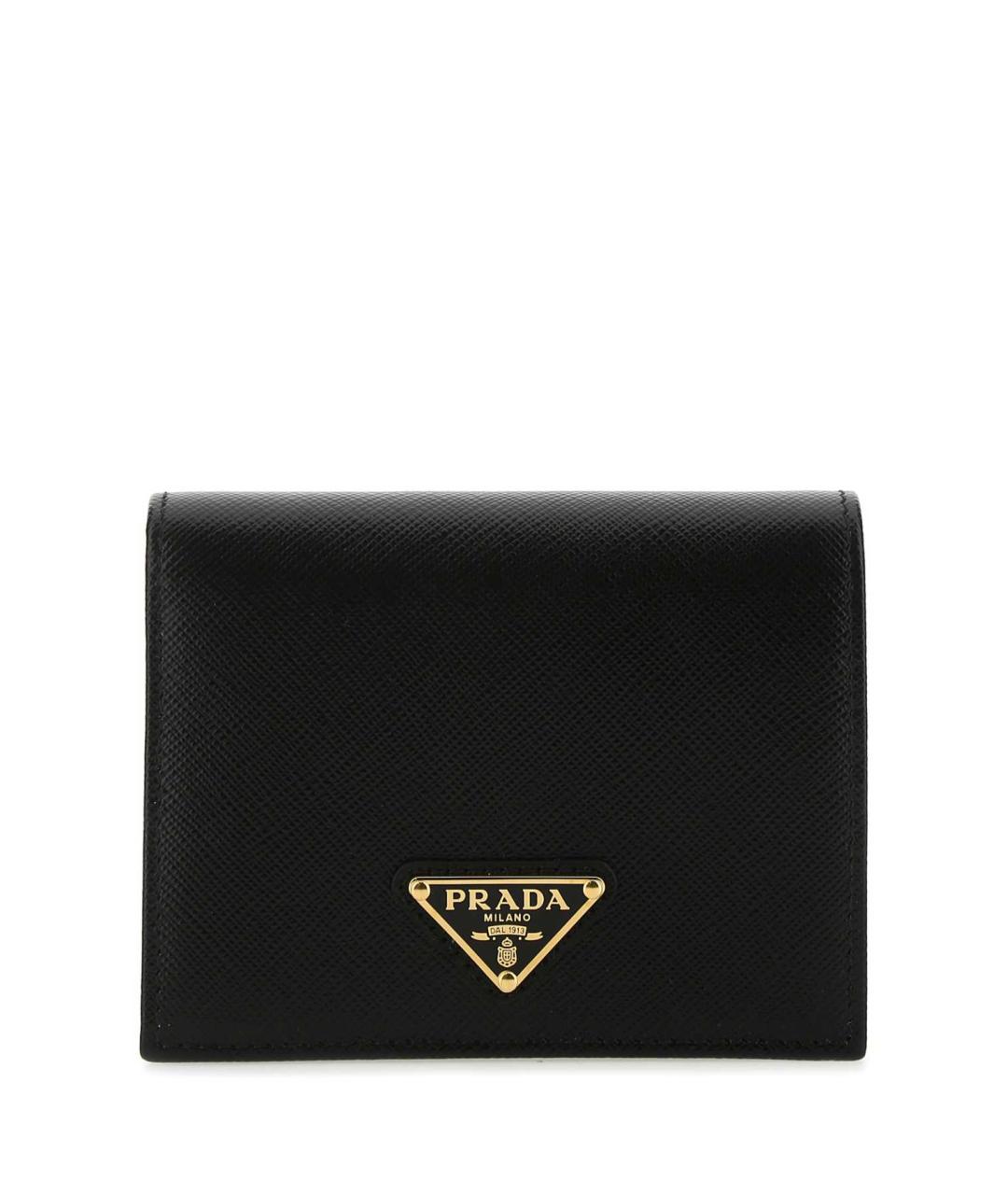 PRADA Черный кожаный кошелек, фото 1