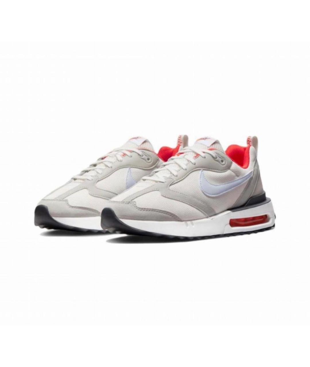 NIKE Бежевые текстильные низкие кроссовки / кеды, фото 2