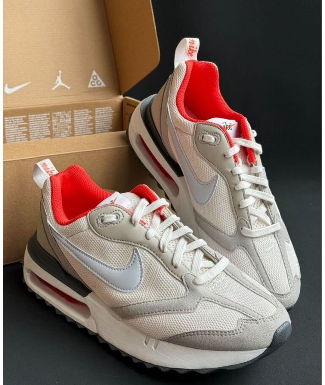 NIKE Бежевые текстильные низкие кроссовки / кеды, фото 7