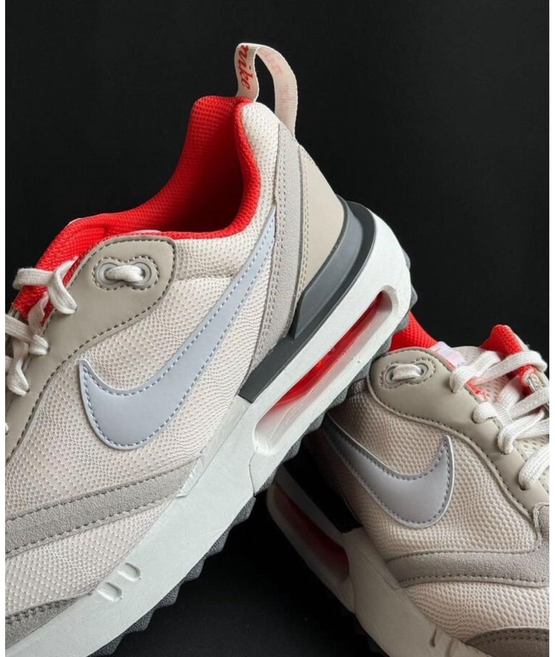 NIKE Бежевые текстильные низкие кроссовки / кеды, фото 8