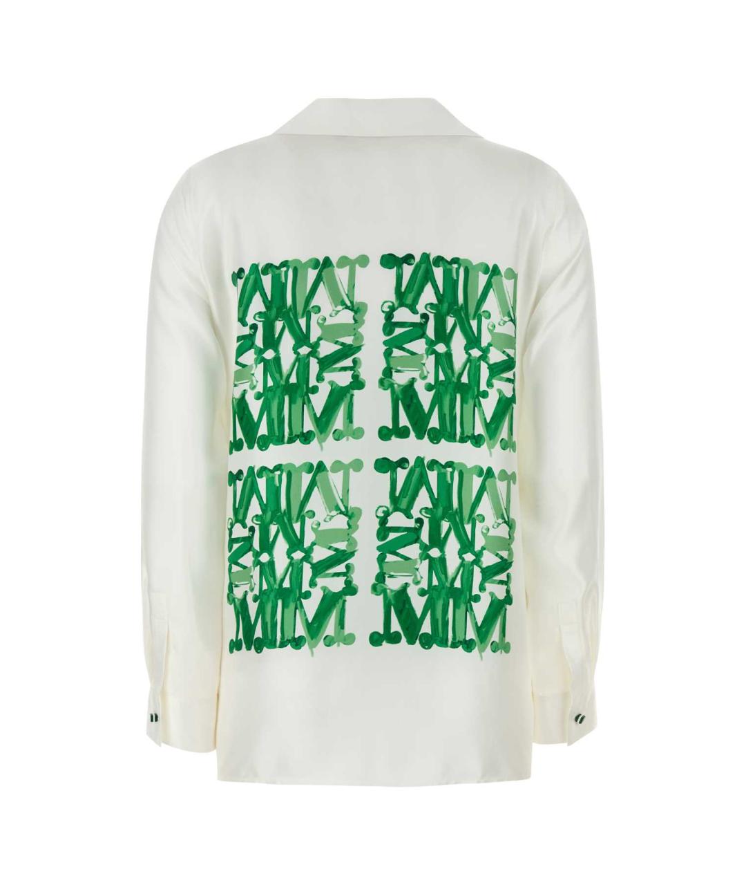 MAX MARA Белая шелковая рубашка, фото 2