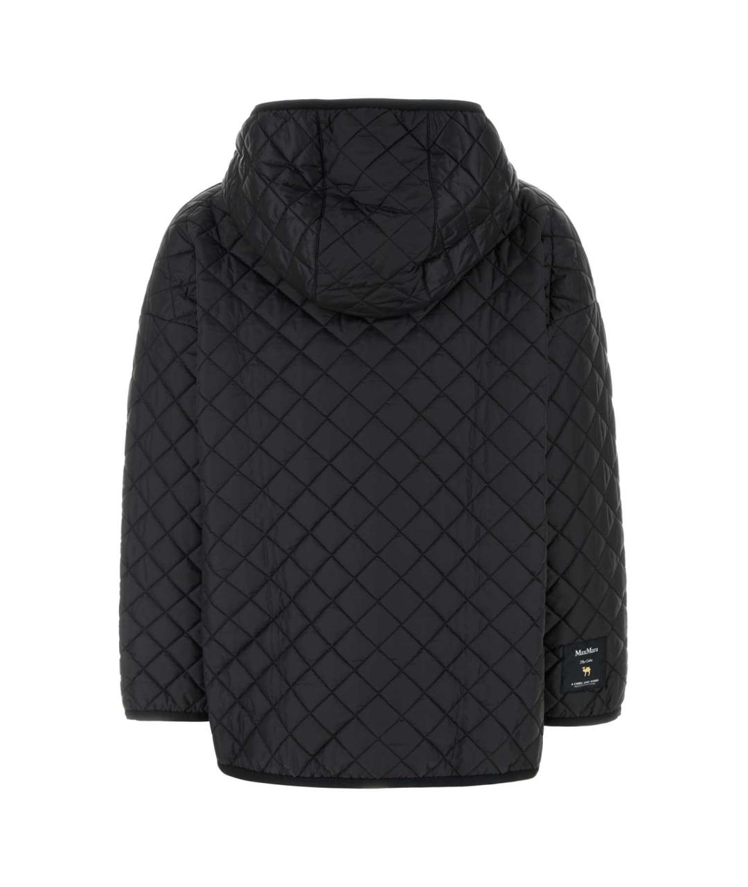 MAX MARA Черный полиэстеровый пуховик, фото 2