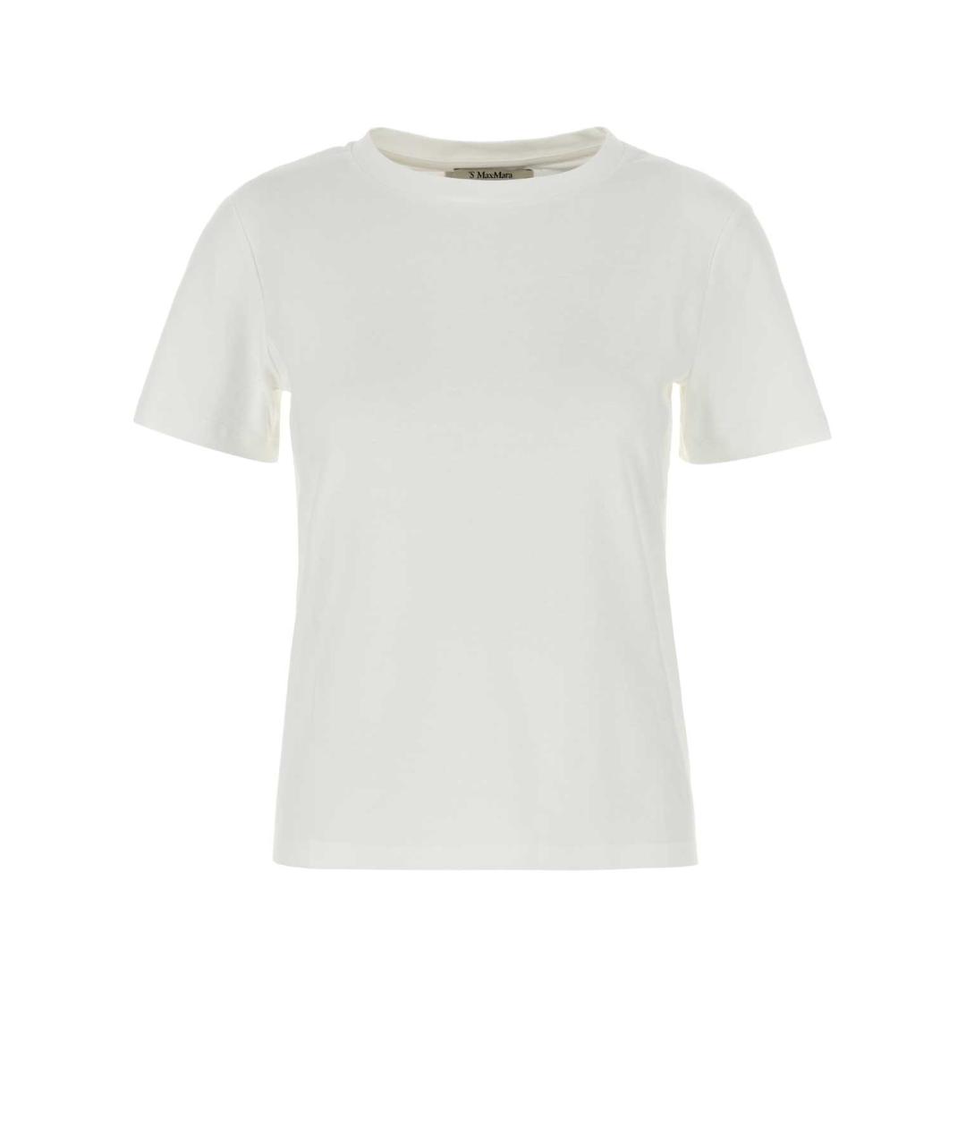 'S MAX MARA Белая хлопковая футболка, фото 1