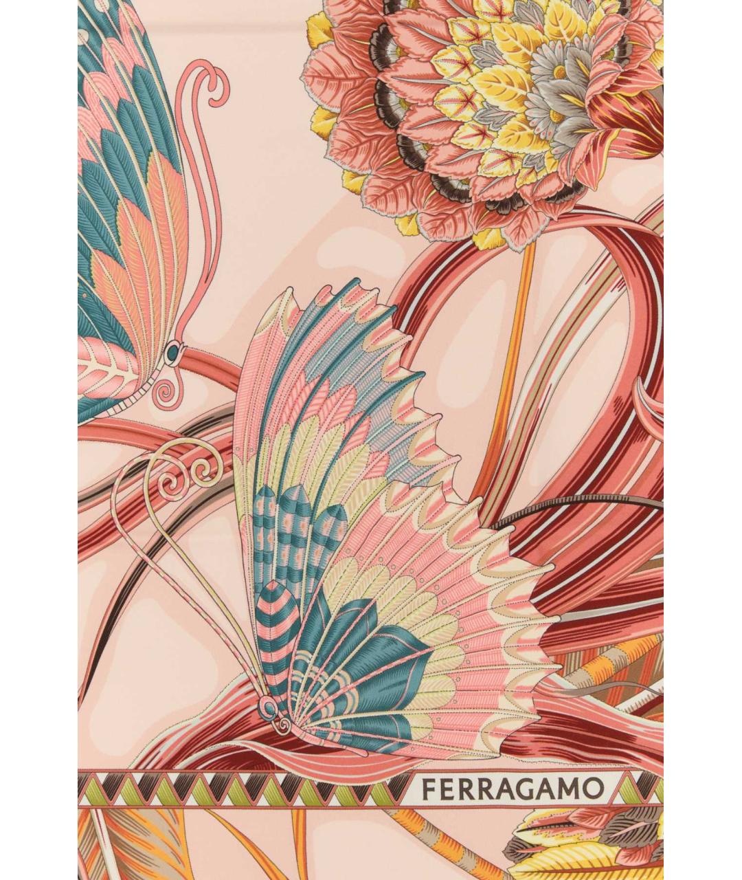 FERRAGAMO Мульти шелковый шарф, фото 3