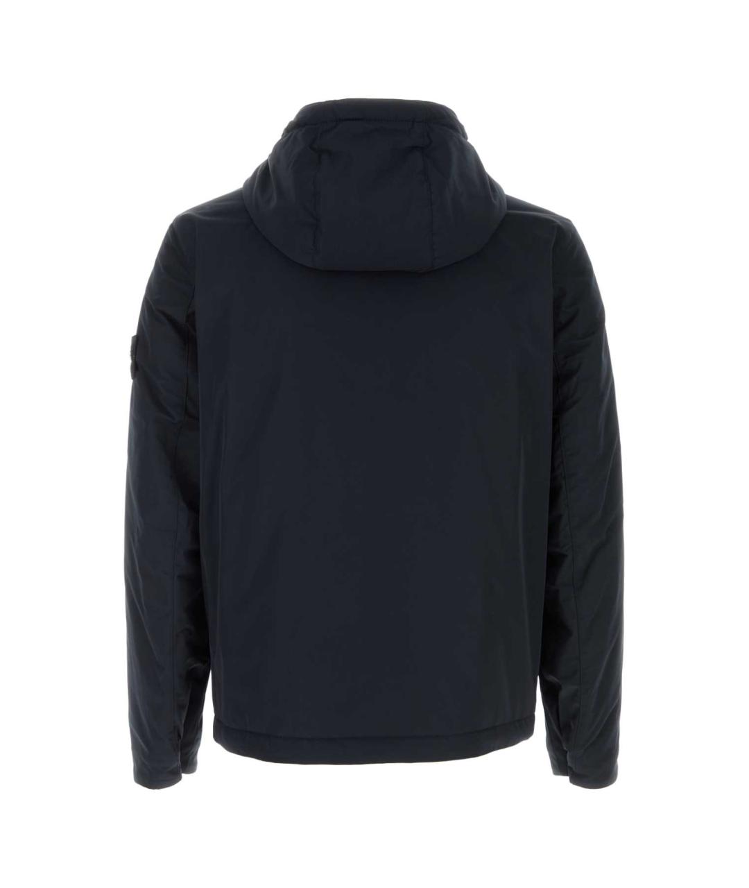 STONE ISLAND Темно-синяя полиэстеровая куртка, фото 2