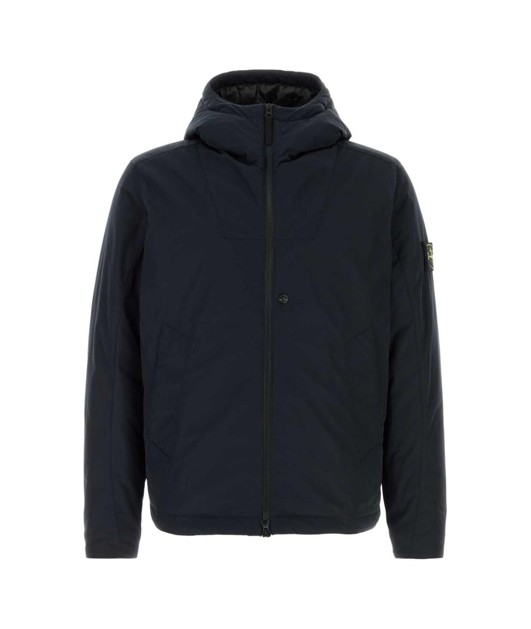 STONE ISLAND Темно-синяя полиэстеровая куртка, фото 1