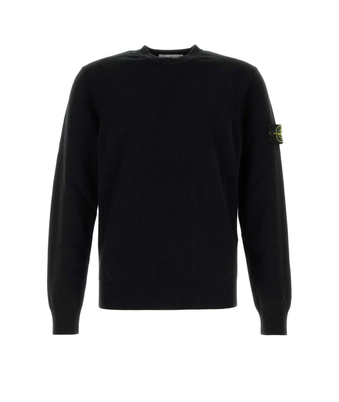 STONE ISLAND Черный полиэстеровый джемпер / свитер, фото 1