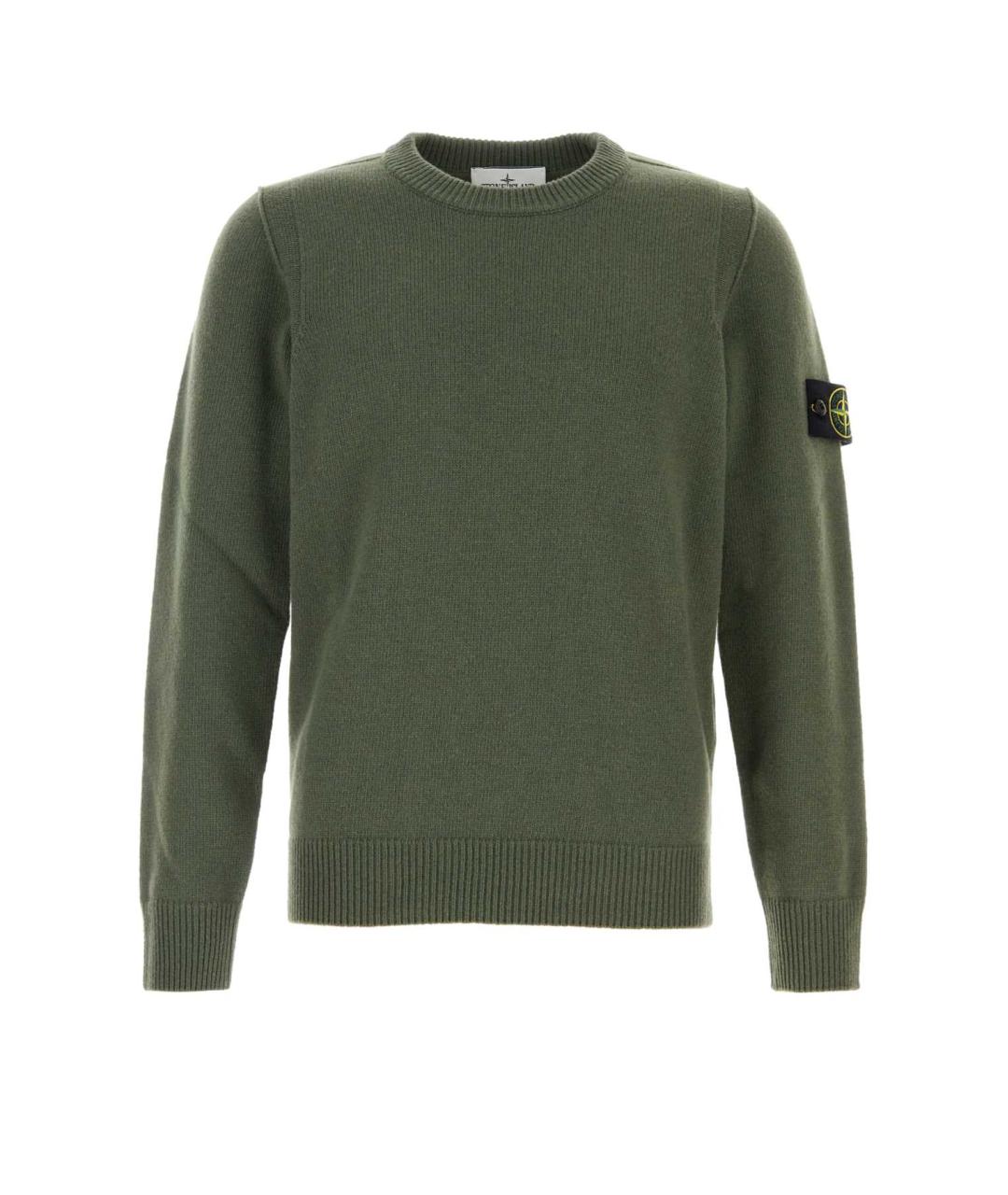 STONE ISLAND Зеленый полиэстеровый джемпер / свитер, фото 1