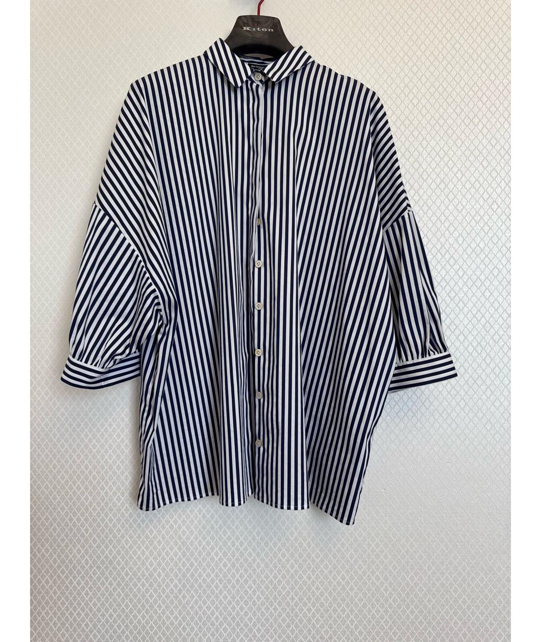 KITON Синяя хлопковая рубашка, фото 3